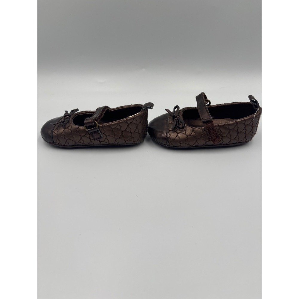 Koala Baby Shiny Brown Baby Girls' Mary Jane's Size 3 New - Picture 7 of 9